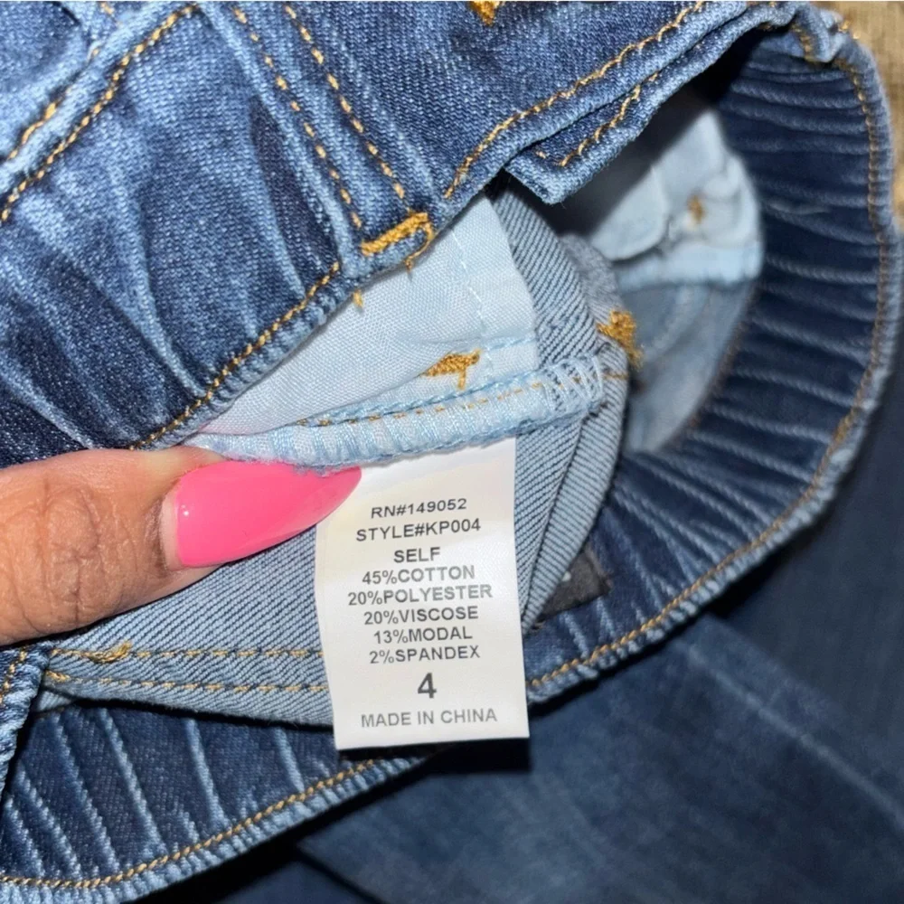 Fashion Nova Kids Girls Stylish Blue Denim Jeans